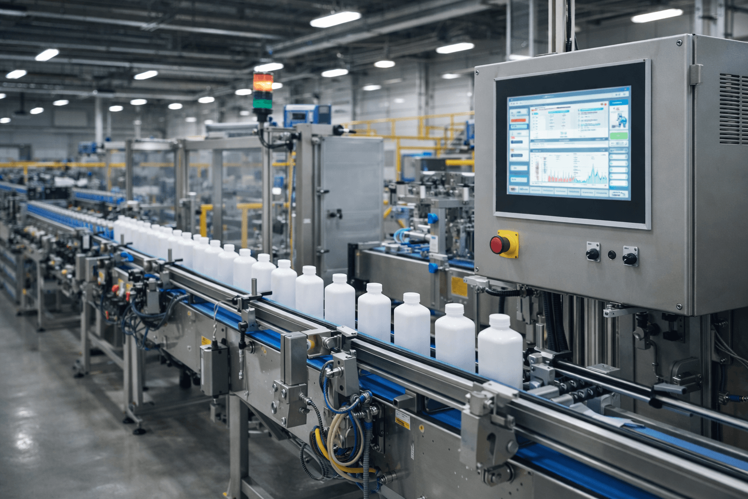Proceso automatizado con control industrial