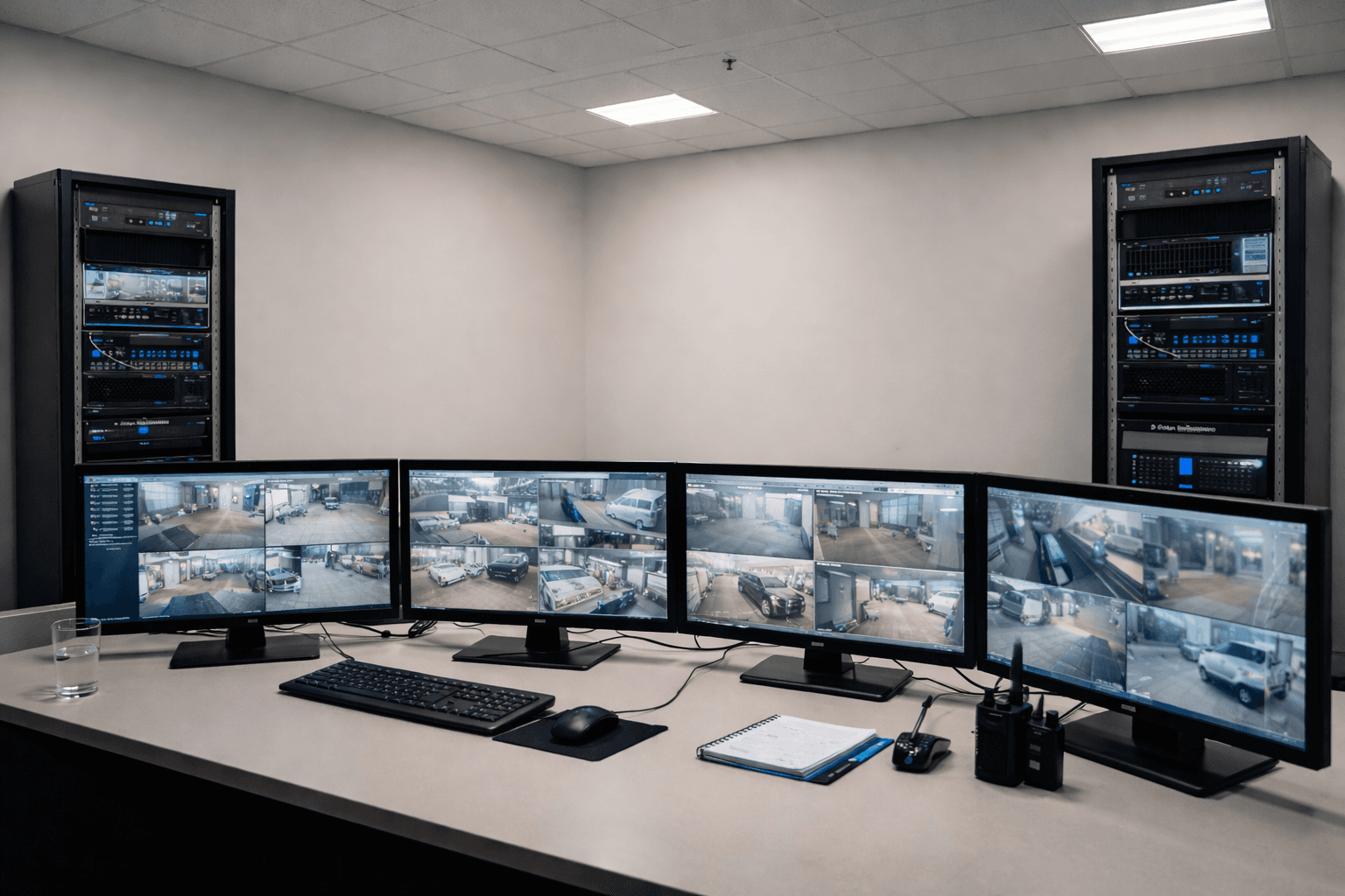 Centro de monitoreo CCTV operativo
