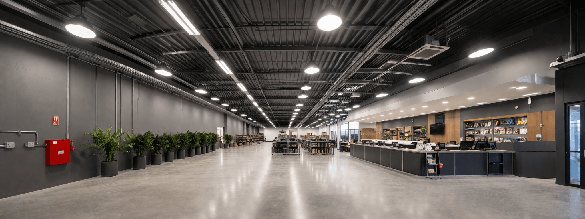 Local comercial amplio con infraestructura eléctrica terminada y operativa