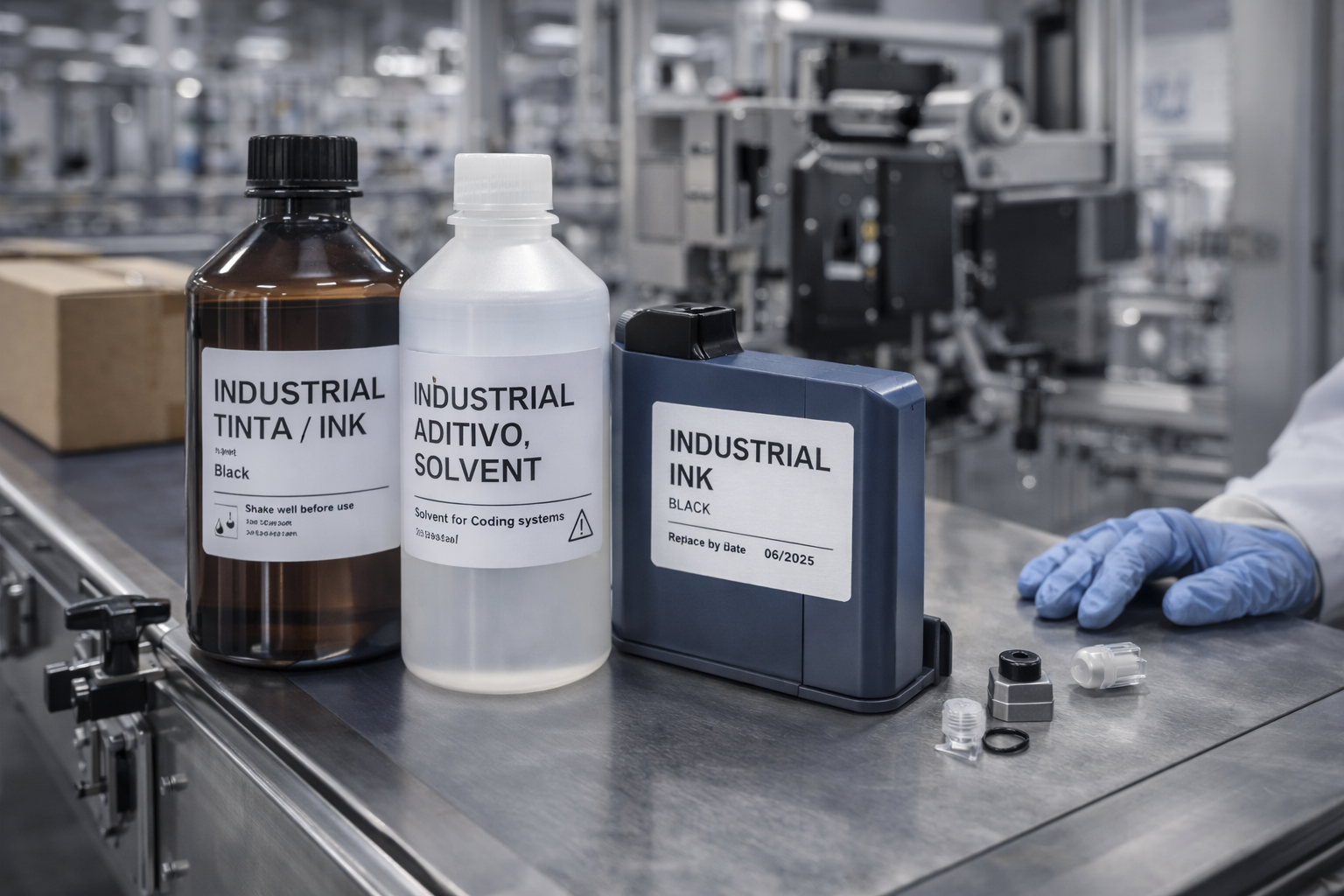 Tintas, aditivos y consumibles para codificación industrial